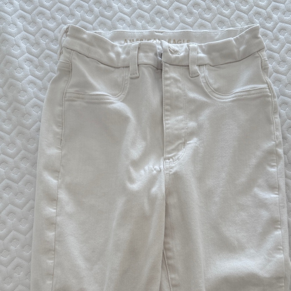 White Next Level Stretch Jeans
